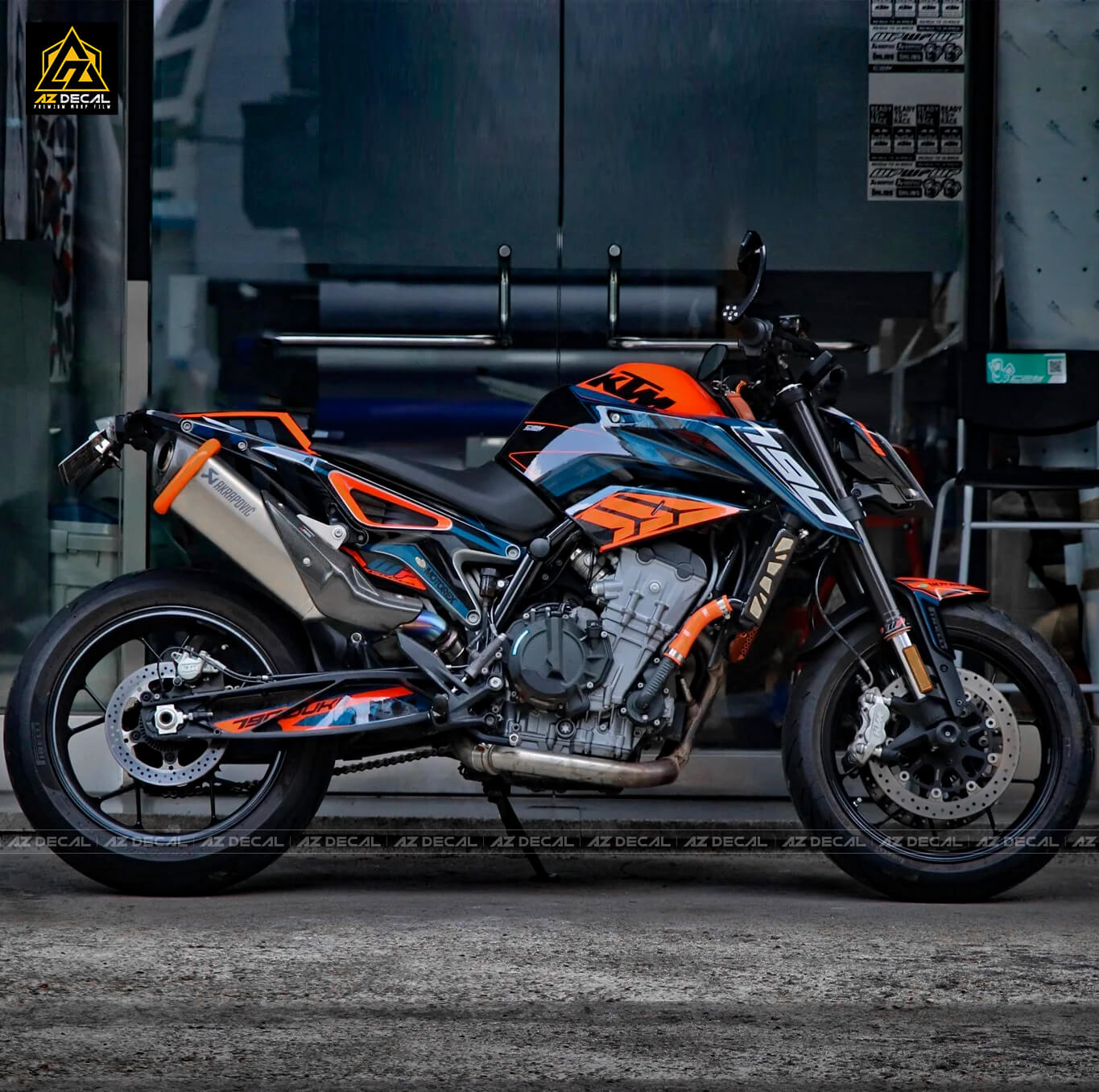 Dán decal xe pkl KTM DUKE 790