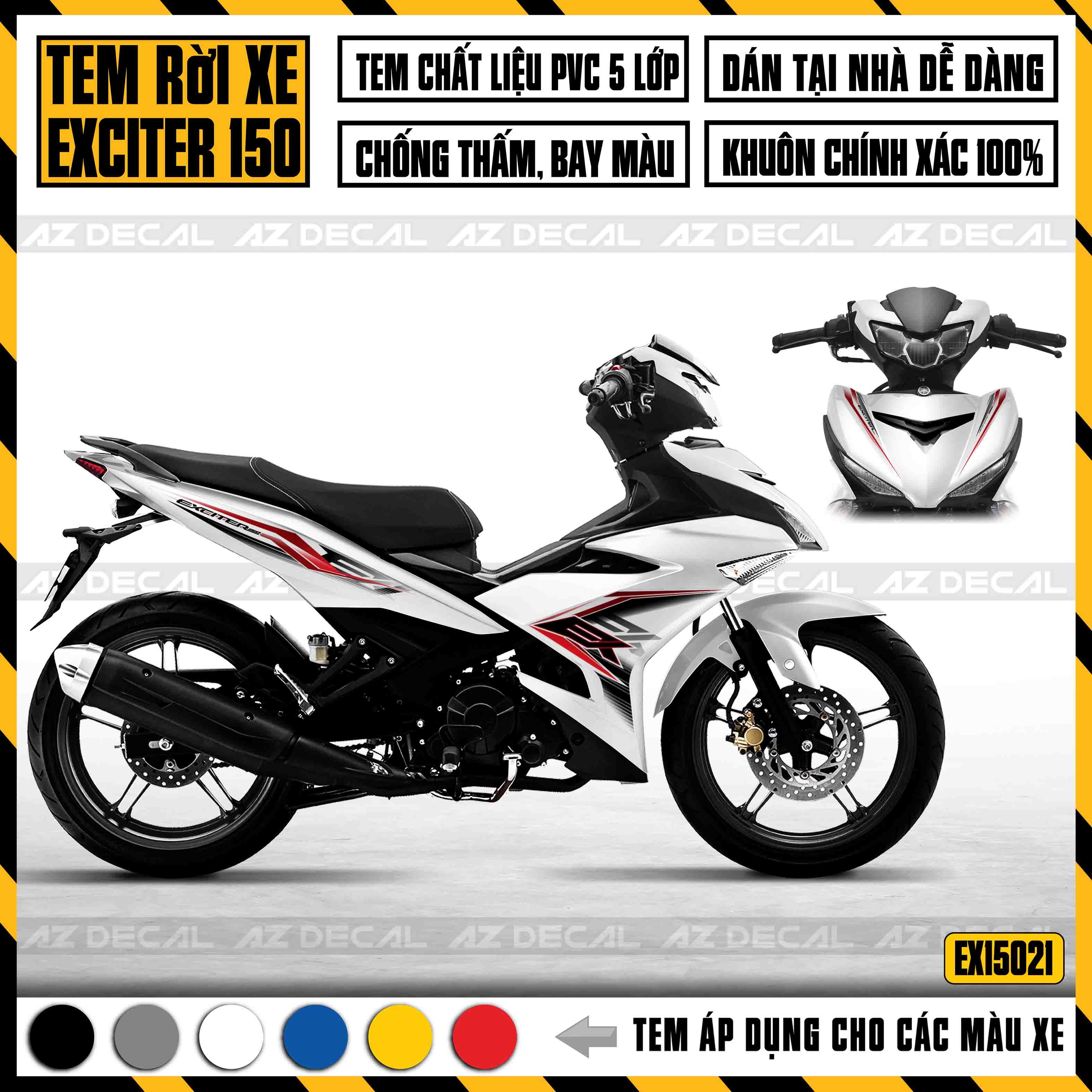 Tem Xe Exciter 150 - EX15021 - Chữ Ex Cách Điệu Tem Xe Exciter 150 - Ex15021 - Chữ Ex Cách Điệu