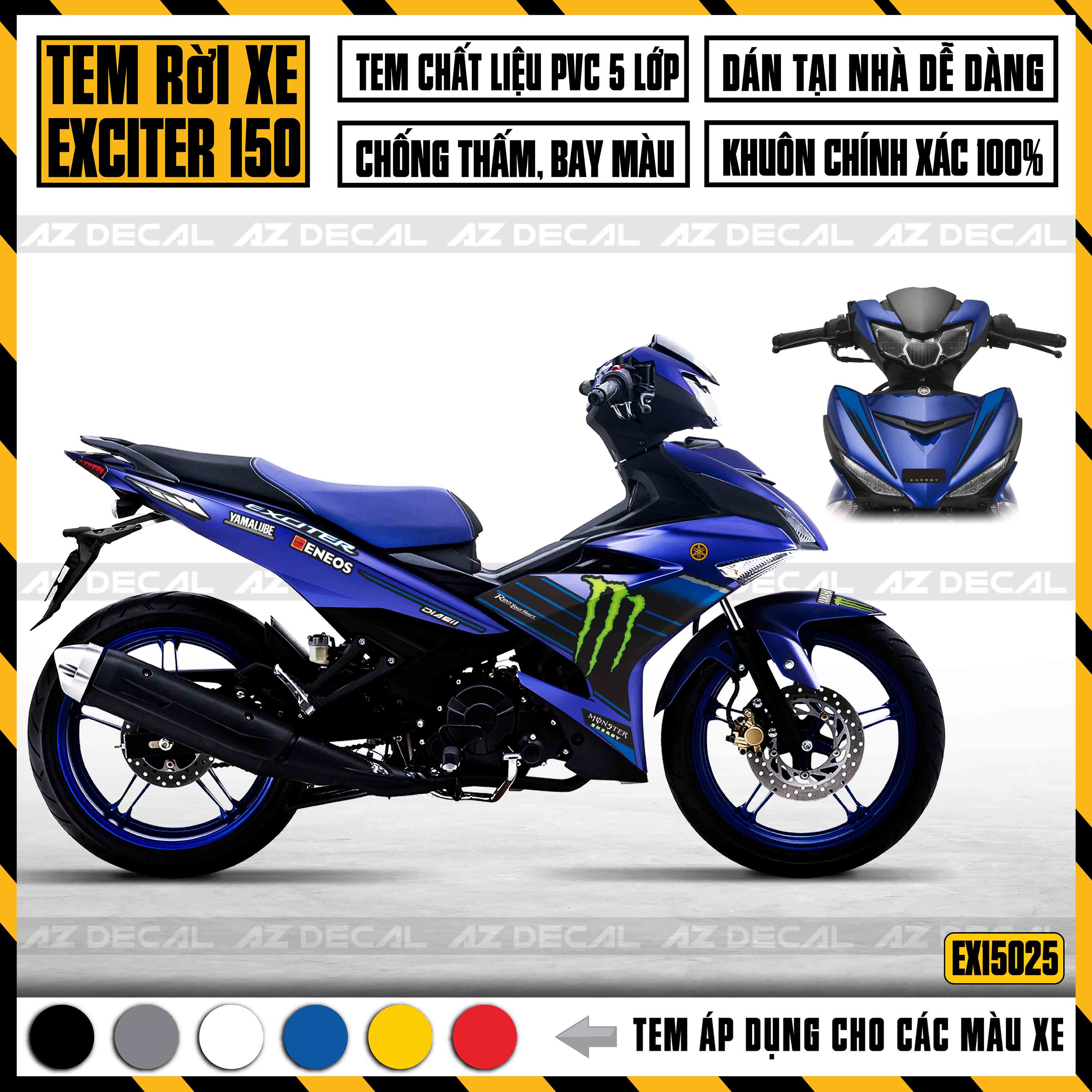 Exciter 150 phiên bản Moster Energy MotoGP dũng mãnh như báo đêm #13 Exciter 150 phiên bản Moster Energy MotoGP dũng mãnh như báo đêm