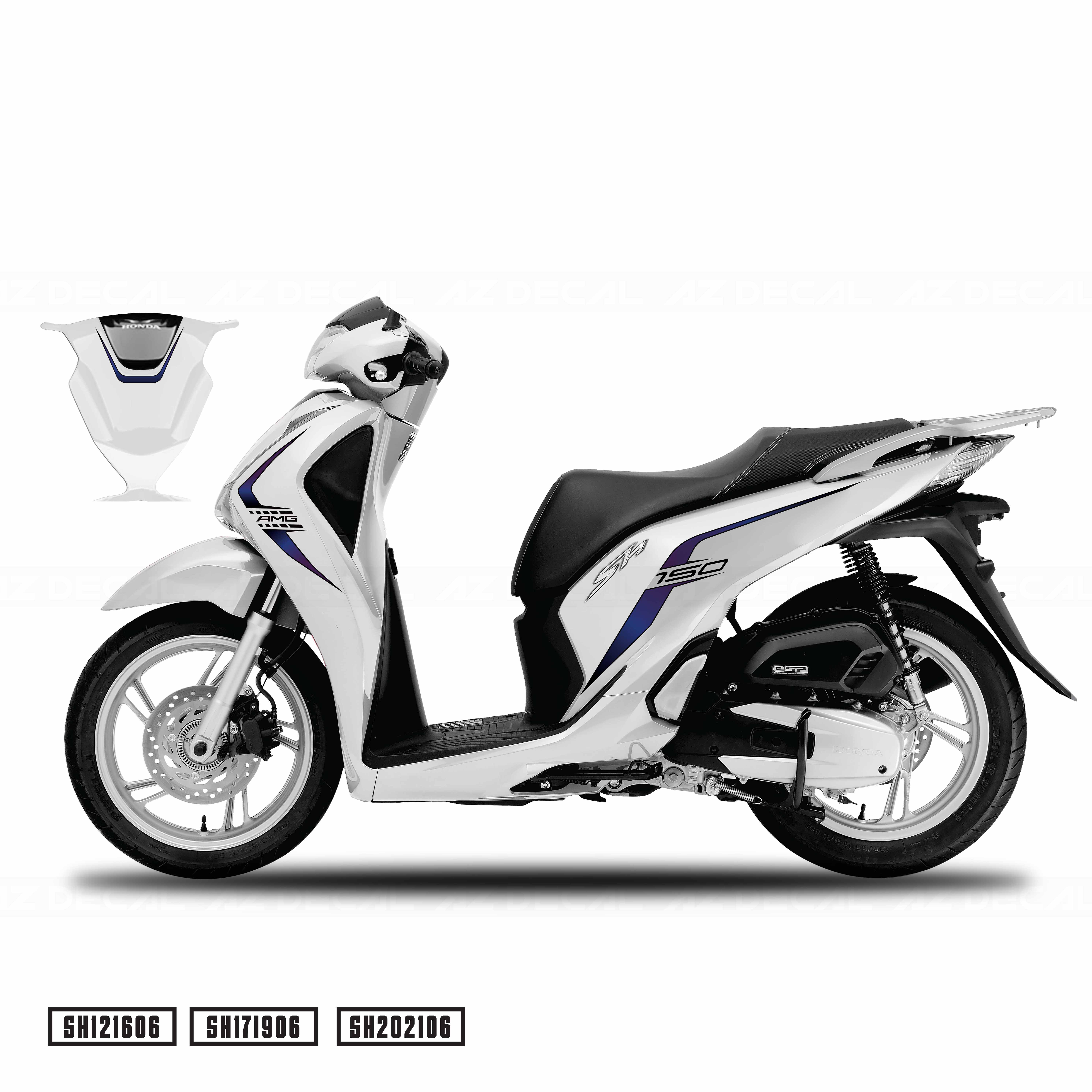 Tem Xe SH - SH06 - Thiết Kế AMG Gradient | Azdecal.vn Tem Xe Sh - Sh06 - Thiết Kế Amg Gradient | Azdecal.Vn