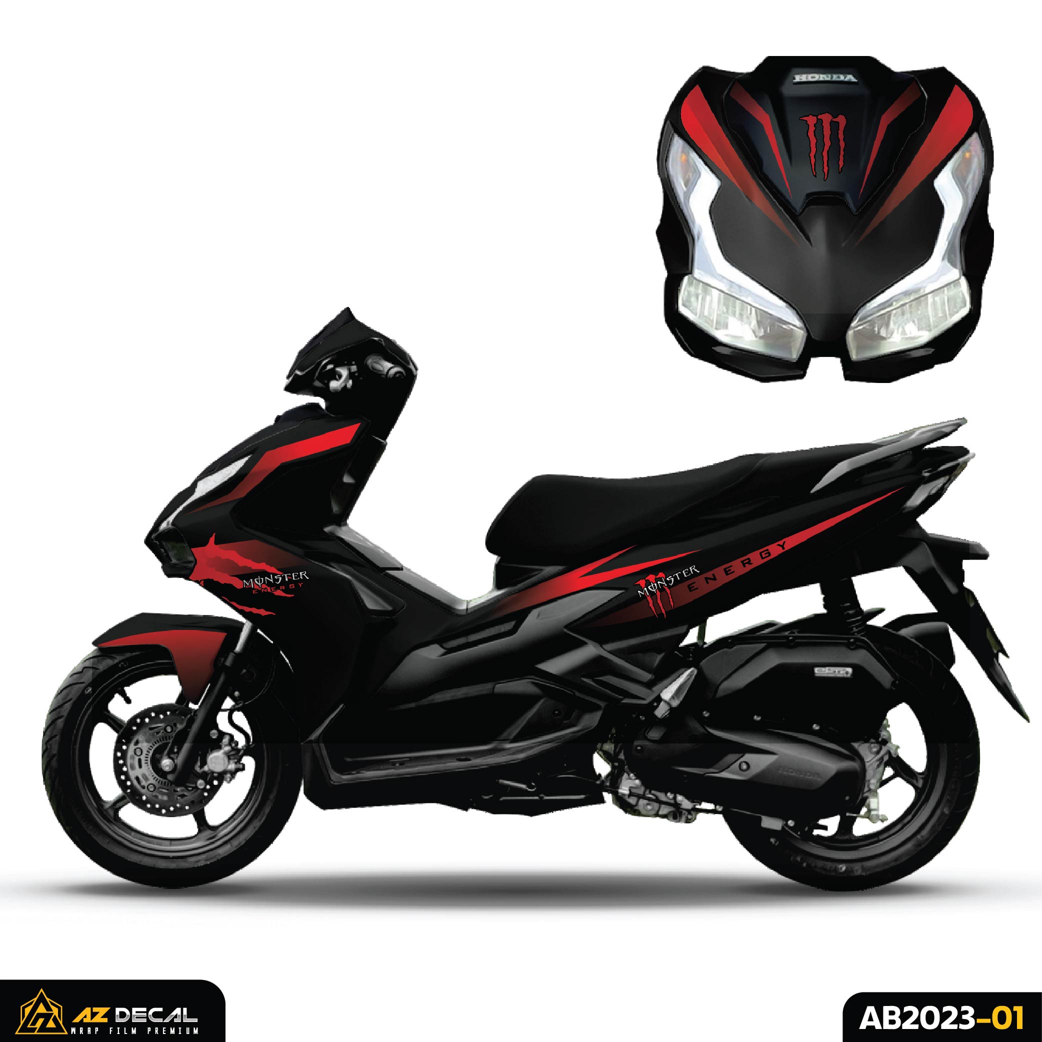 Tem xe air blade 125cc đồng hồ đen sọc đỏ  Nguyễn Decal  Chuyên Dán Keo Xe  Design Tem Xe Decal Tem Xe Nguyễn Decal