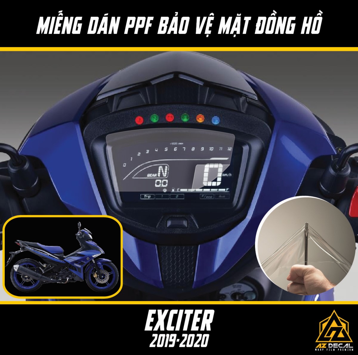 Cụm đồng hồ Exciter 150 2019 độ cho Exciter 150 2015