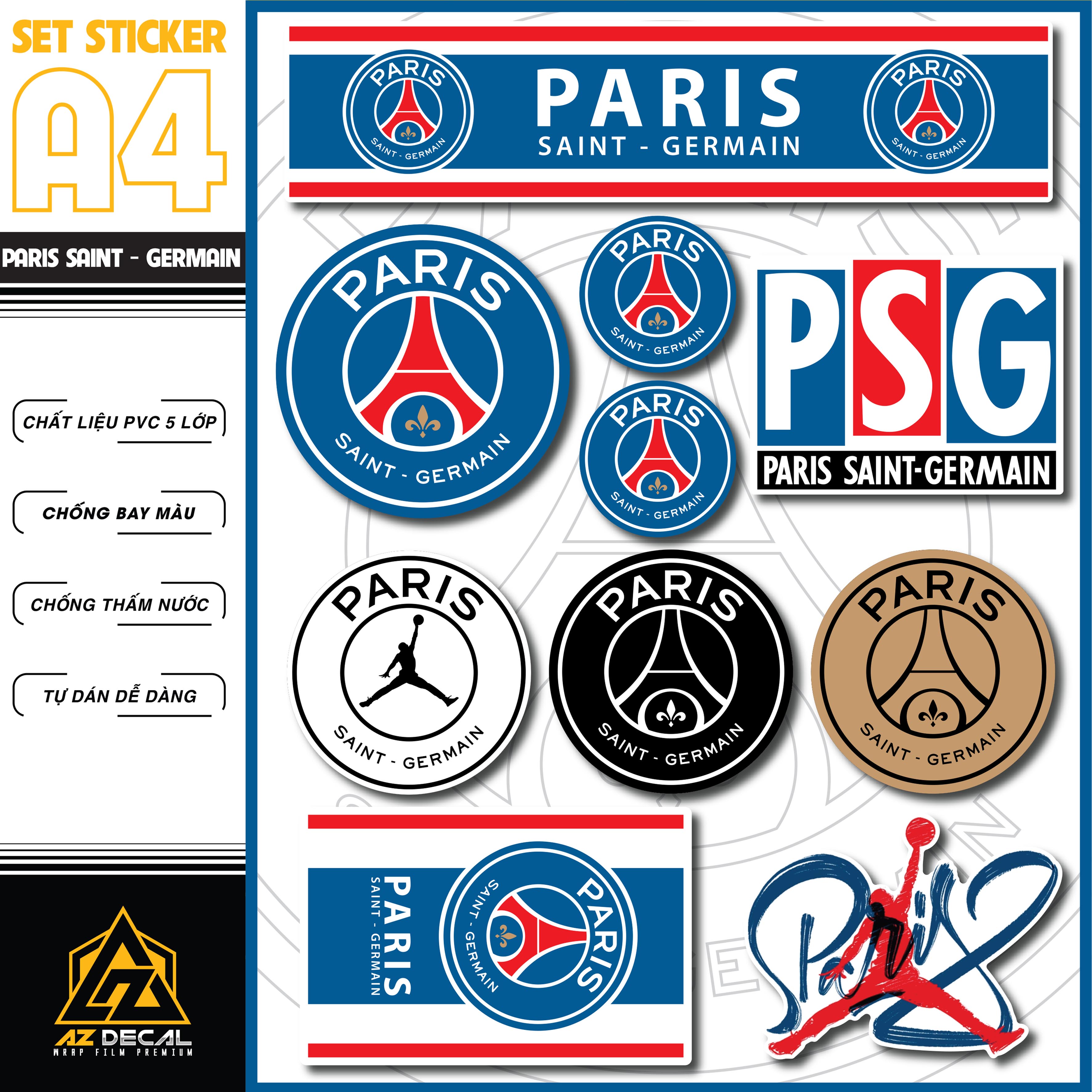 Stickers PSG Paris Saint-Germain
