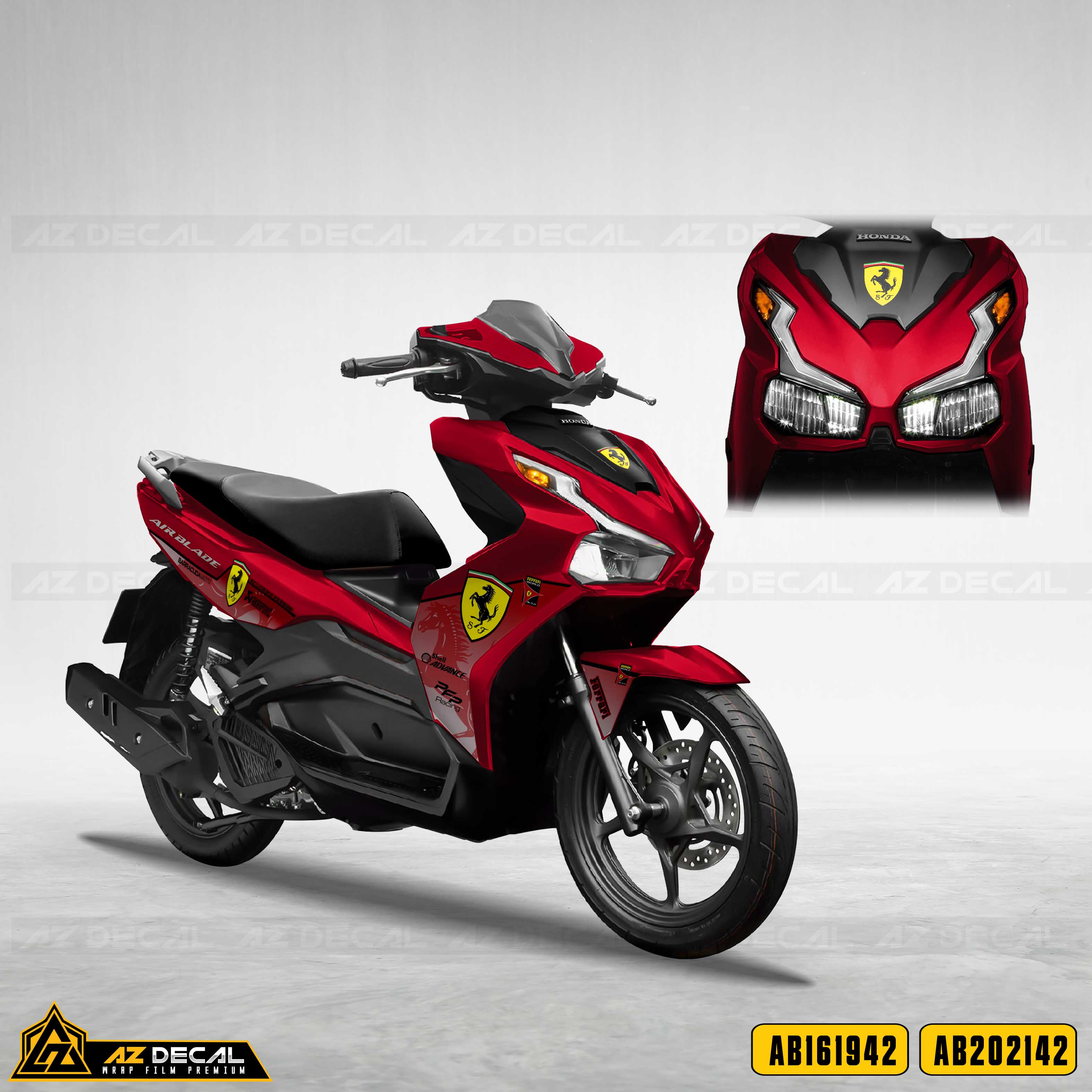 Tem Xe Air Blade - AB42 - Mẫu Ferrari | Azdecal.vn