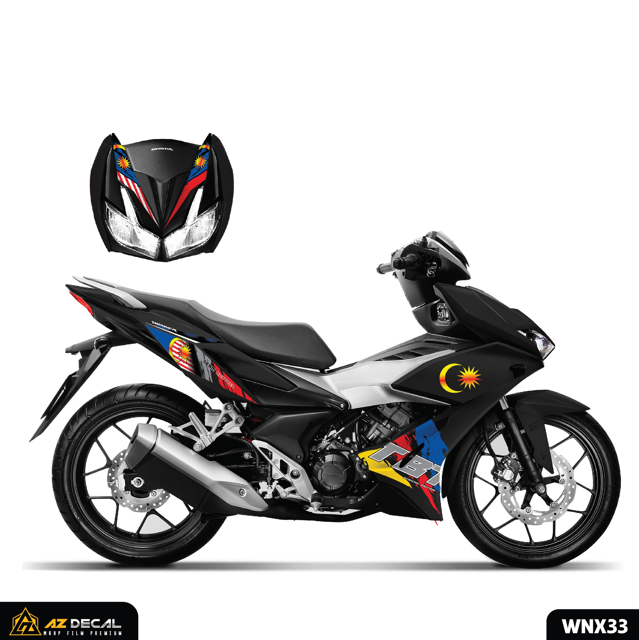 Tem Xe Winner X - Wnx33 - Mẫu Malaysia | Azdecal.Vn