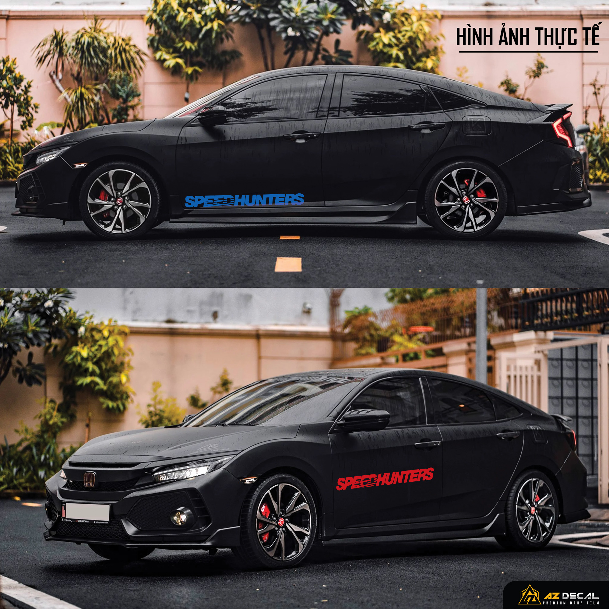 Tem Dán Xe Ô Tô Đẹp - Thiết Kế Speed Hunters | Azdecal.vn Tem Dán Xe Ô Tô Đẹp - Thiết Kế Speed Hunters | Azdecal.Vn