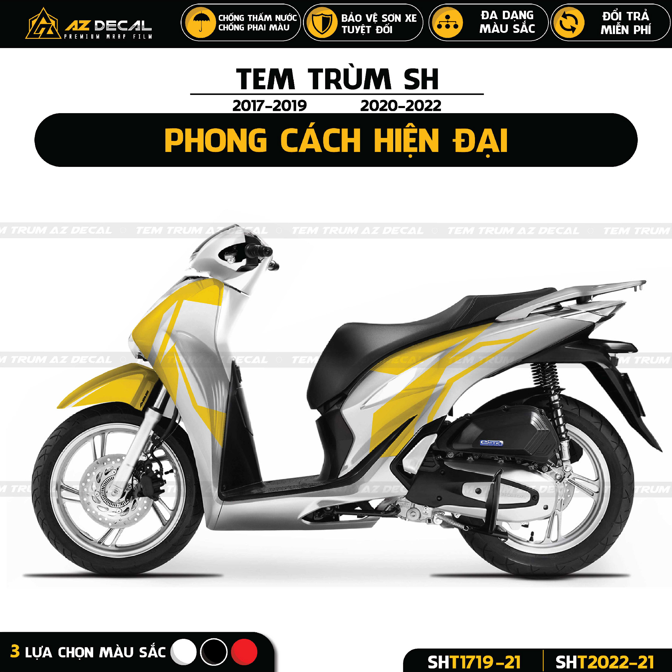 Tem Xe Sh - Dán Decal Xe Sh Đẹp 2012-2022 | Azdecal.Vn