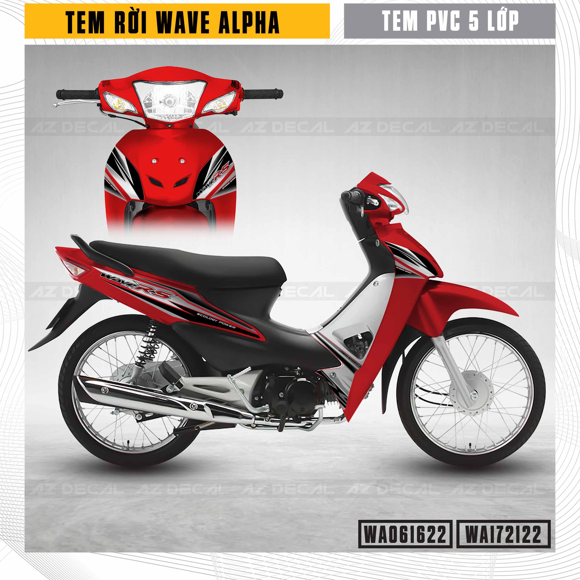 Wave RS 100 cc màu đỏ đen vành đúc la răng dk chính chủ 2009 biển