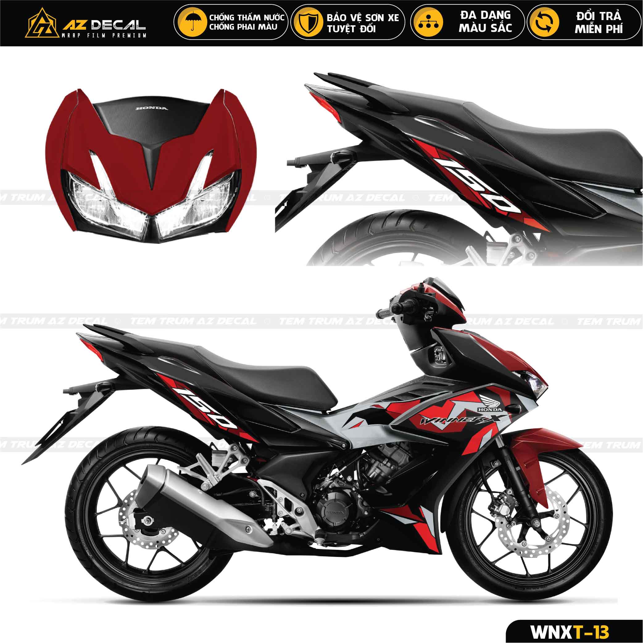 Tem Winner Đỏ đen Hayabusa Rời