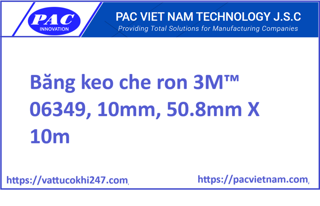 Băng keo che ron 3M™ 06349, 10mm, 50.8mm X 10m