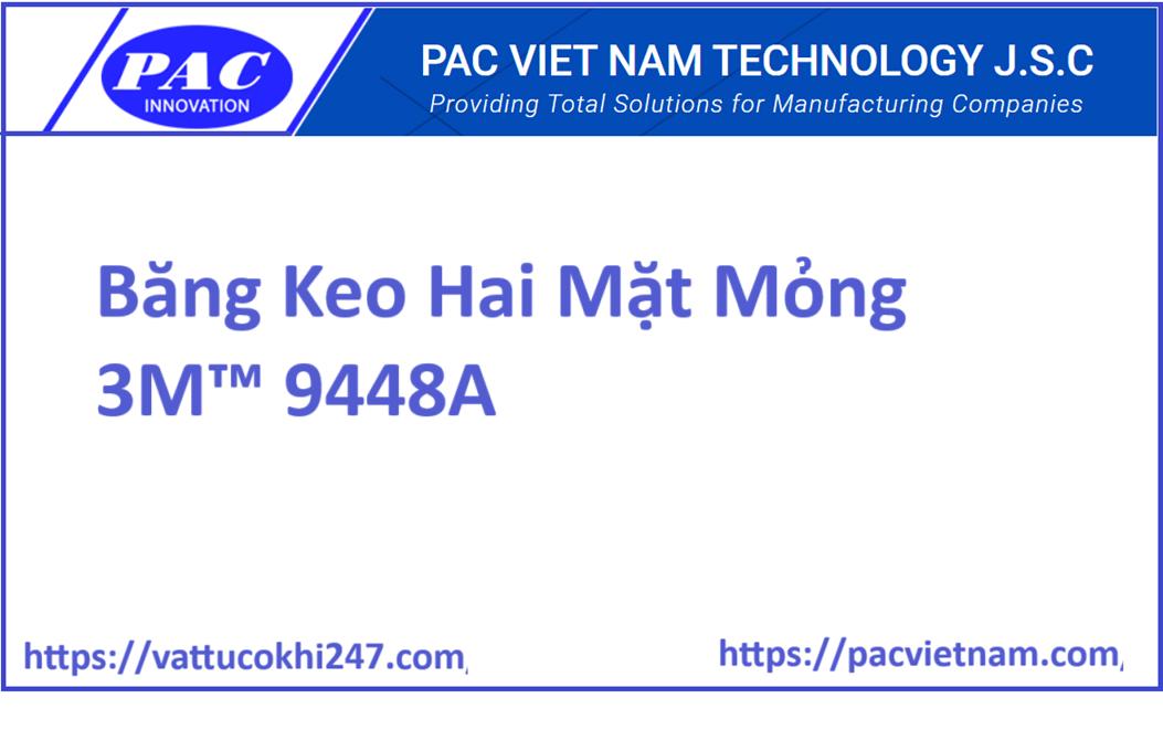 Băng Keo Hai Mặt Mỏng 3M™ 9448A