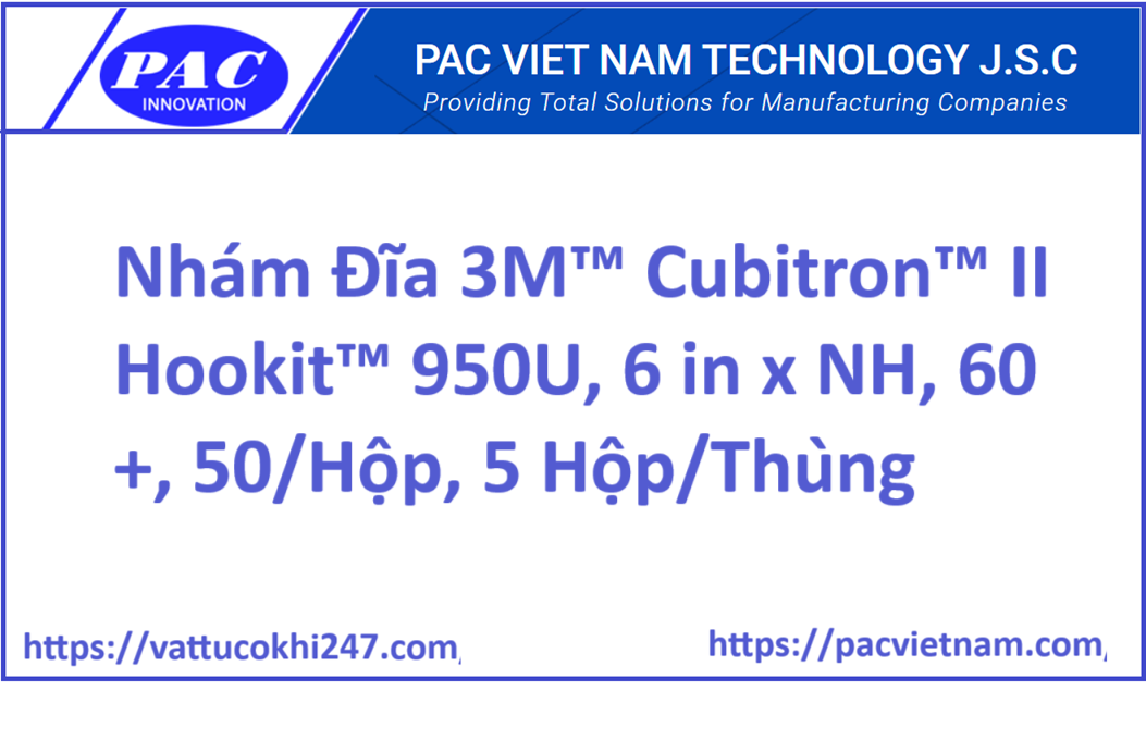 Nhám Đĩa 3M™ Cubitron™ II Hookit™ 950U, 6 in x NH, 60+, 50/Hộp, 5 Hộp/Thùng