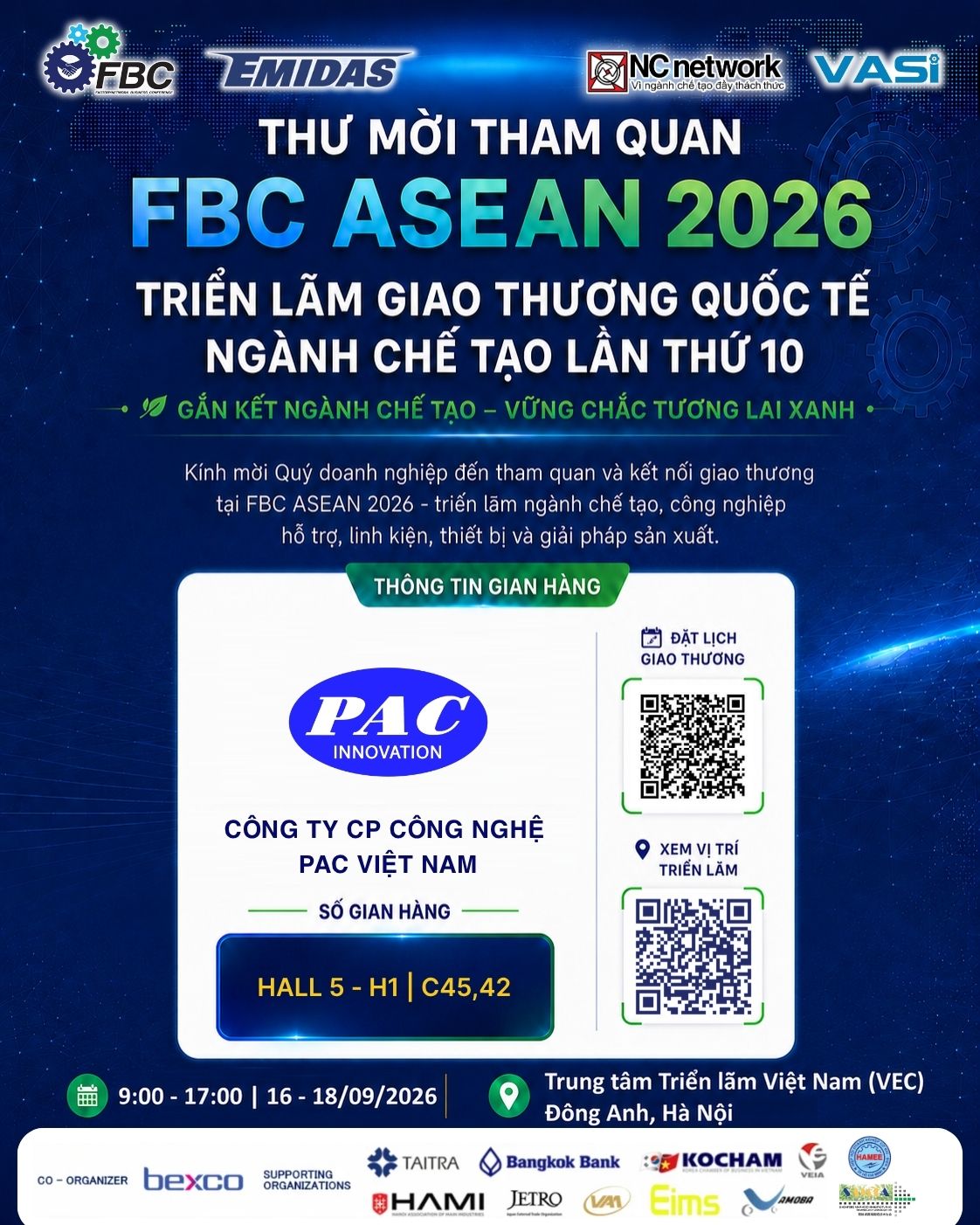 PAC Việt Nam tại FBC ASEAN 2026