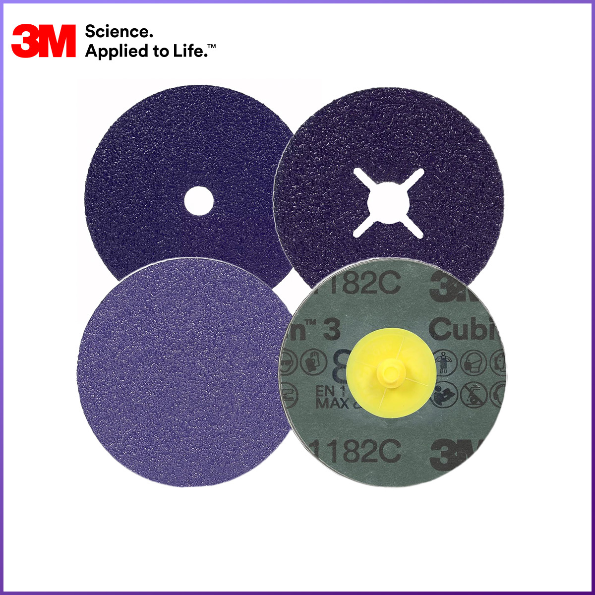 Nhám Đĩa Fibre 3M 1182C Cubitron III | Độ hạt 36+, 60+, 80+