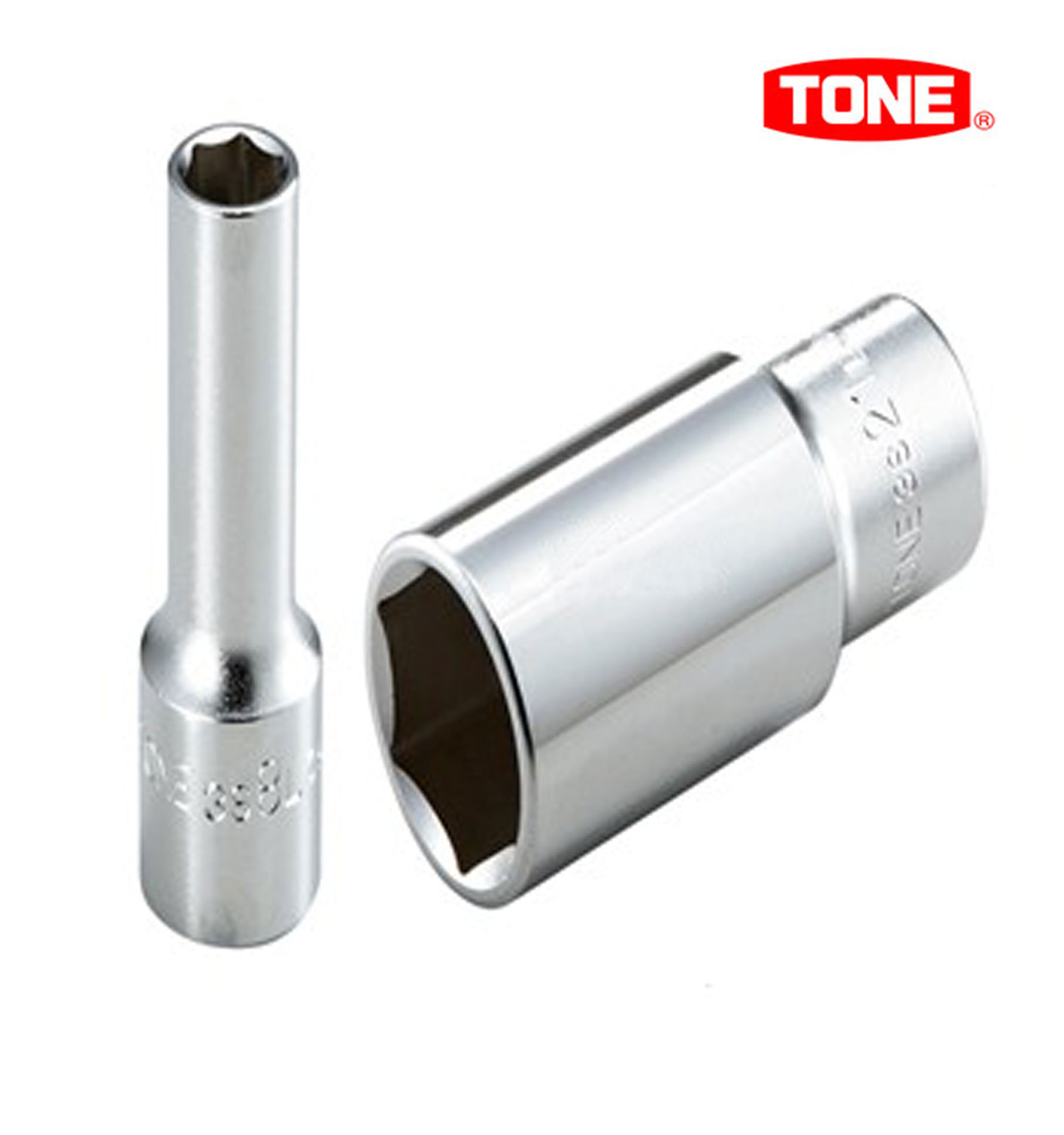 Đầu tuýp 3/8" Tone 6 cạnh ra lục giác 12mm 3S-12L và 3S-12