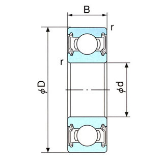 Vòng bi bạc đạn Nachi 63...NSE