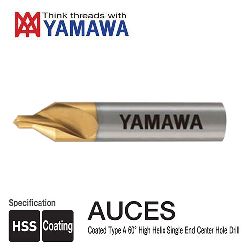 Mũi khoan tâm 1 đầu Yamawa AUCES 1.5 X 60°X 5