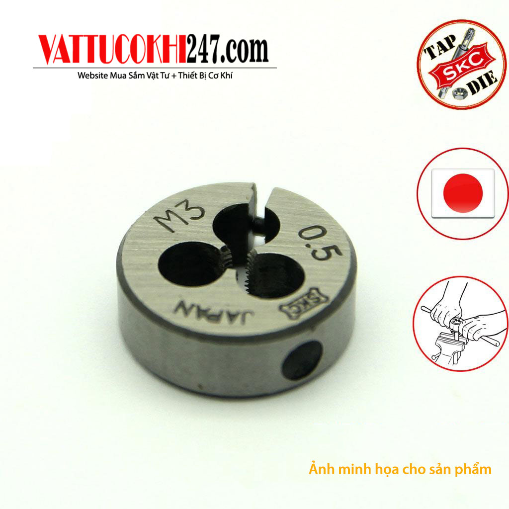 Bàn ren SKC M20 x 2.5, OD38mm chính hãng, giá tốt nhất