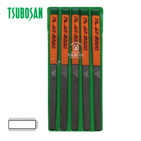 Bộ 5 dũa dẹt Tsubosan HI00502