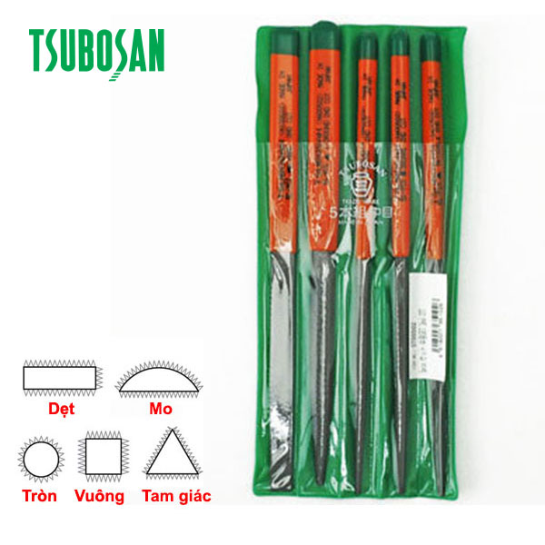 Bộ 5 dũa khuôn Tsubosan ST00502
