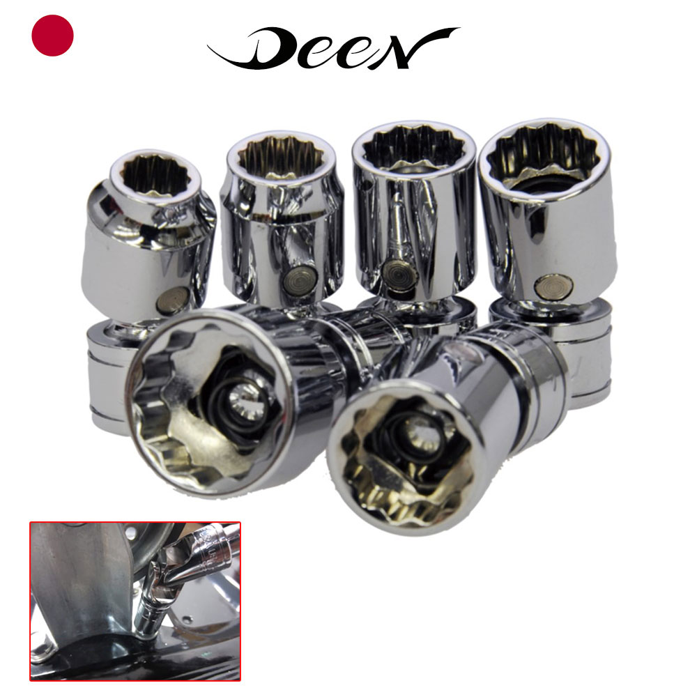 Bộ đầu tuýp 3/8" Deen đầu khớp cầu 8, 10, 12, 13, 14, 17 DNB306WBJ/AH