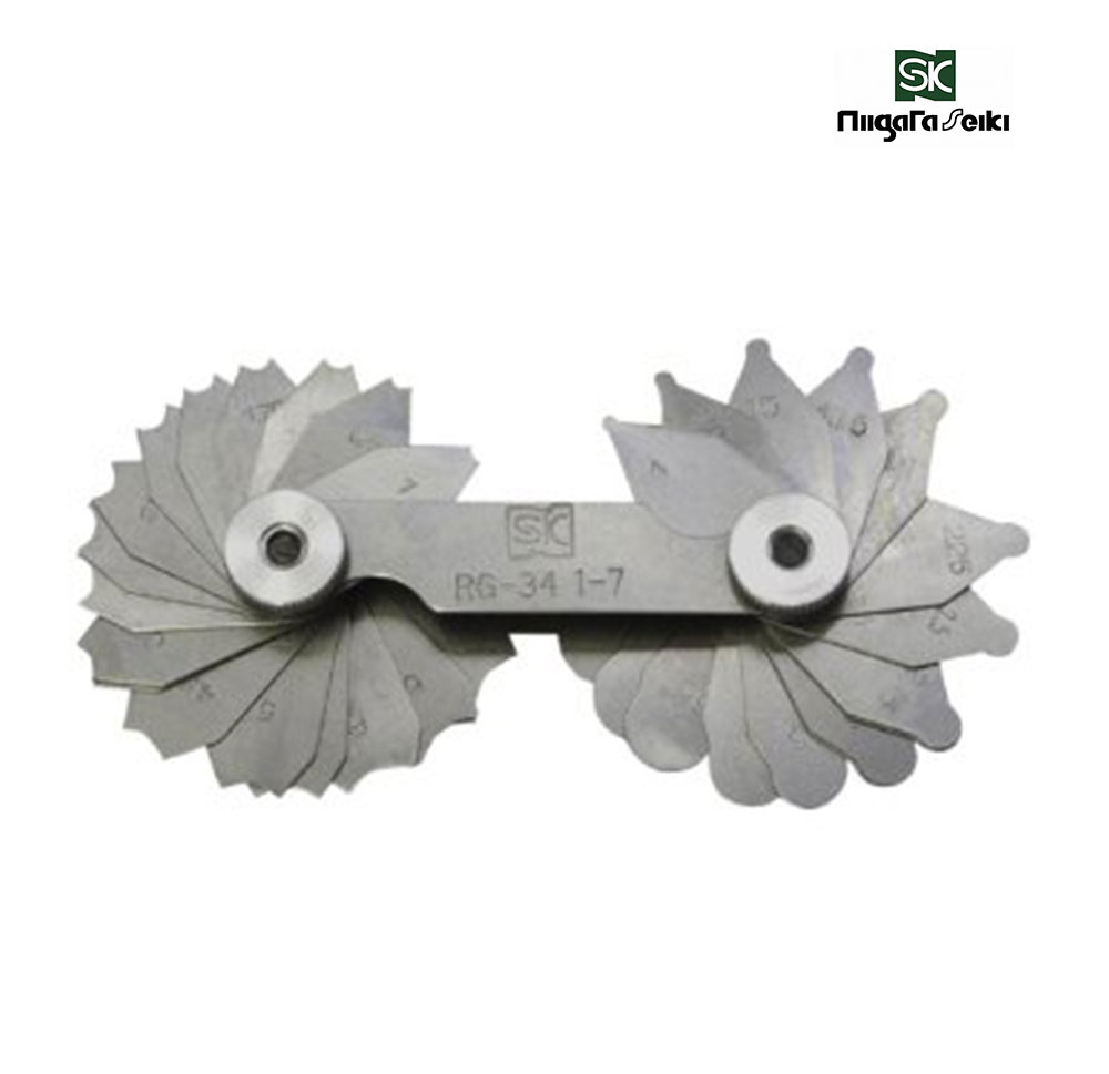 Bộ dưỡng đo Niigata bán kính R1-7mm RG-34