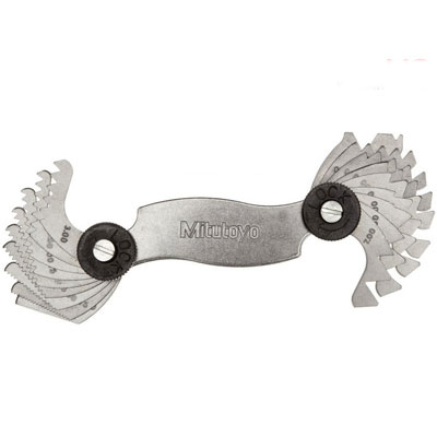 Mitutoyo 188-121 Bộ dưỡng đo bước ren 18 lá 0.4~7mm