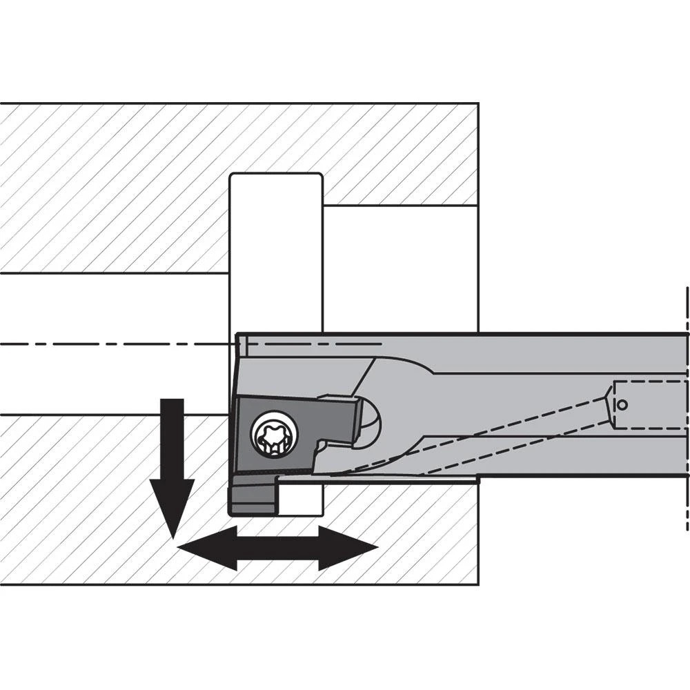 Cán dao tiện rãnh lỗ Kyocera SIGE (Shallow Grooving)