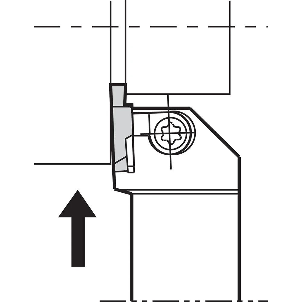 Cán dao tiện rãnh ngoài Kyocera KGBA