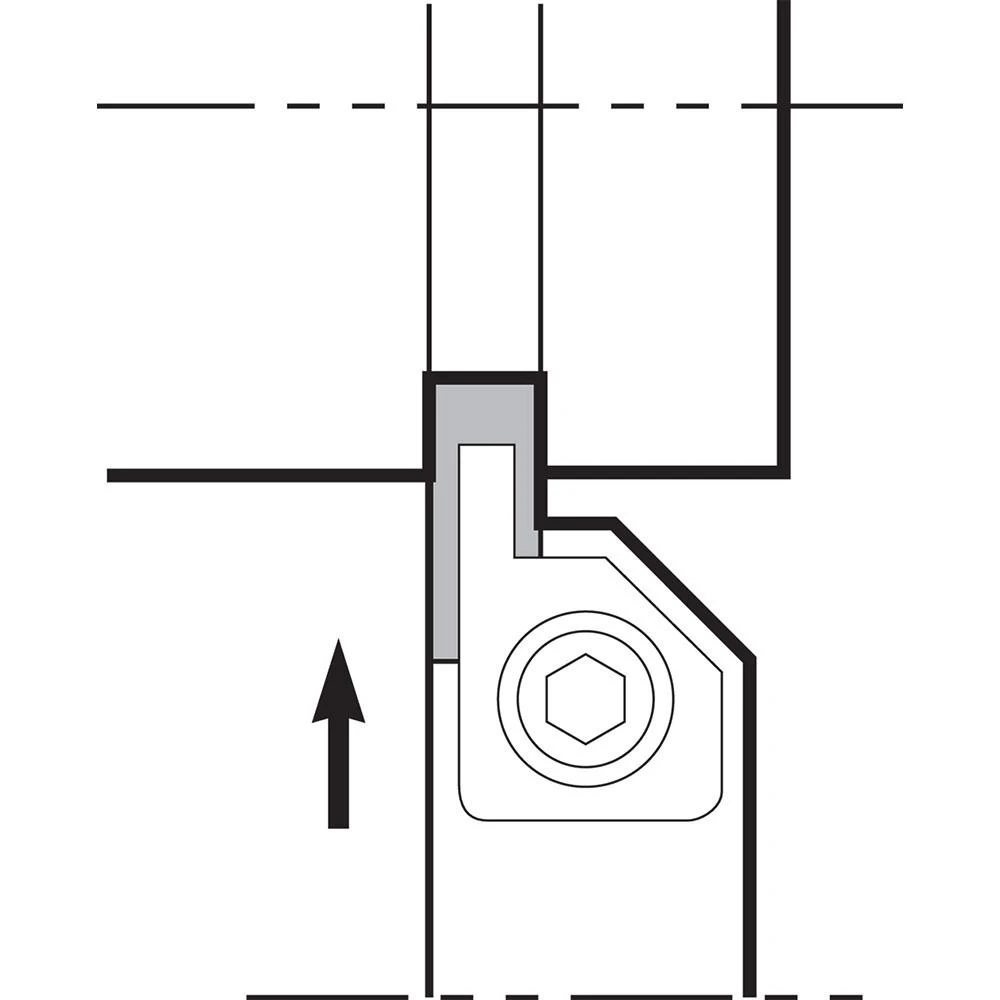 Cán dao tiện rãnh ngoài Kyocera KGH