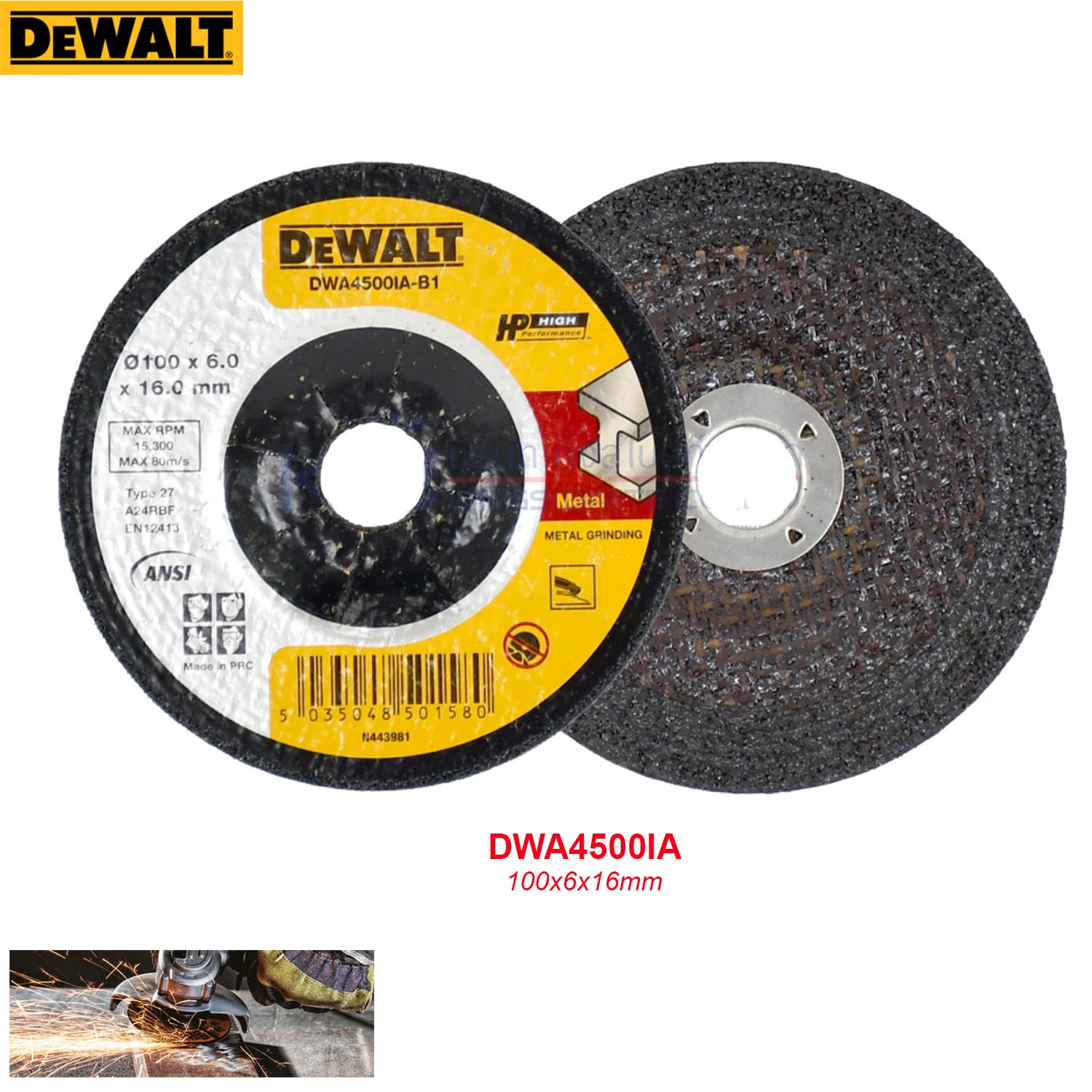 Đá mài kim loại Dewalt DWA4500IA