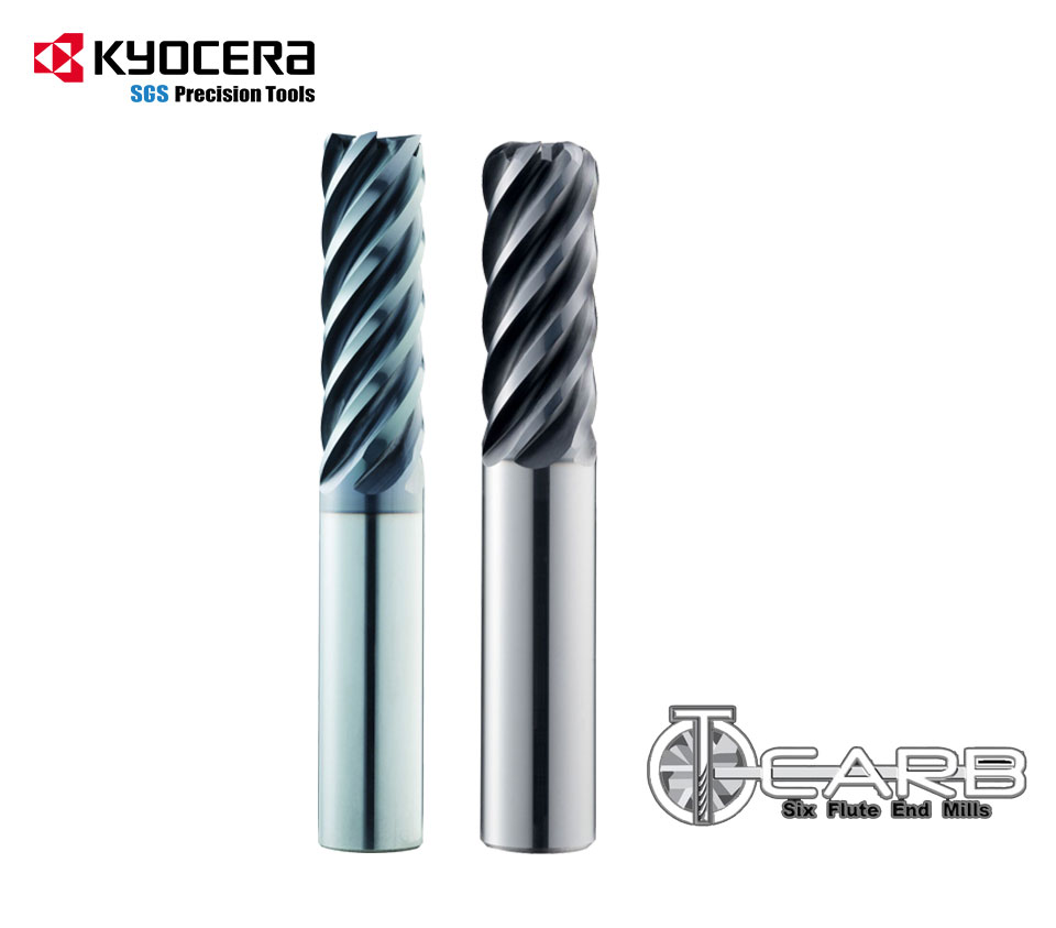 Dao phay ngón 6 me hiệu suất cao KYOCERA SGS Series T-Carb