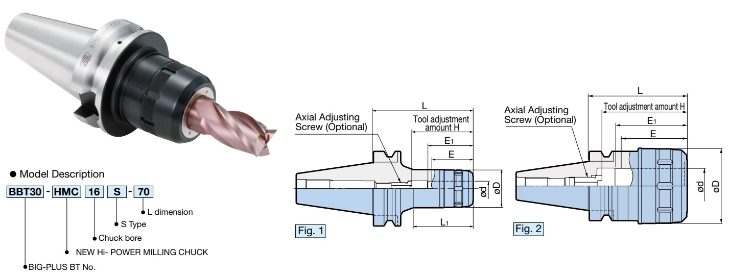 Đầu kẹp phay New Hi-Power Big Daishowa