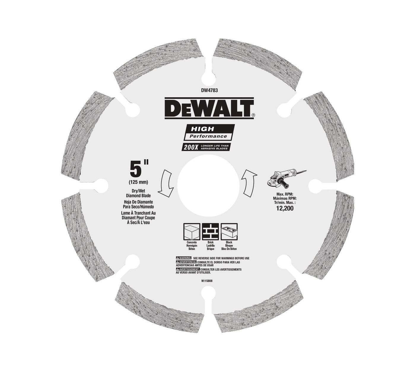 Đĩa cắt gạch phủ kim cương Dewalt DW4783-B1