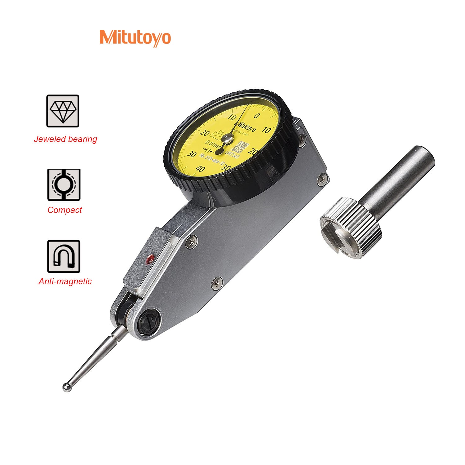 Đồng hồ so chân gập Mitutoyo 513-464-10E 0~0.8mm 0.01mm