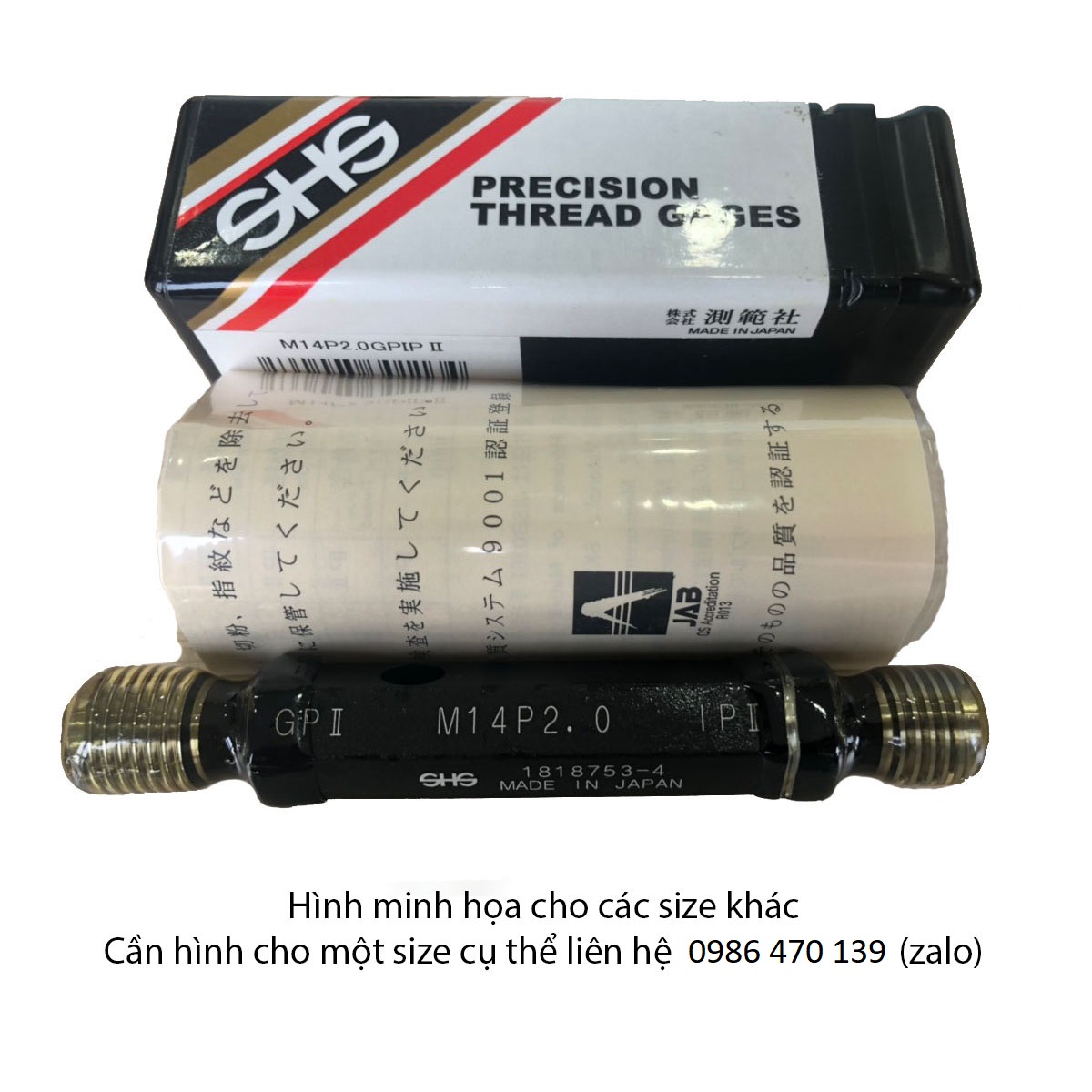 Dưỡng kiểm ren GO và NO GO Sokuhansha GPIP II chuẩn JIS