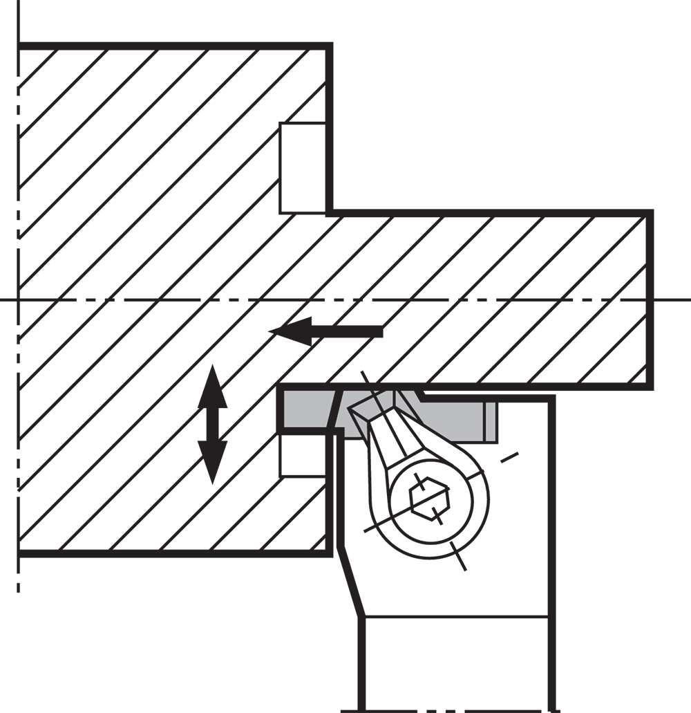 Cán Dao Tiện Rãnh Mặt Đầu KYOCERA GFVTR 16HC