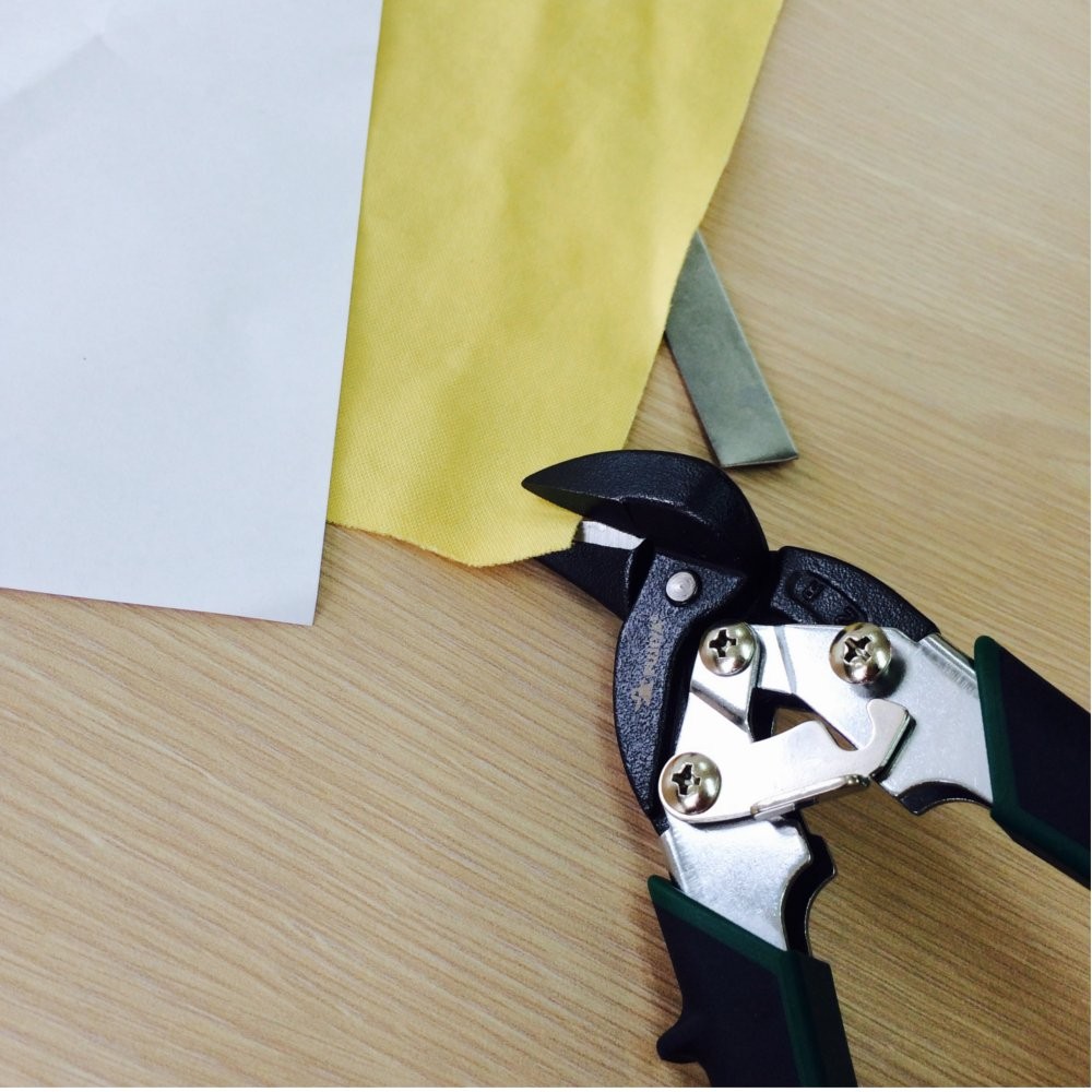 Kéo cắt tôn cầm tay Nhật Bản mũi cong trái Fujiya 180mm BKB-180MR