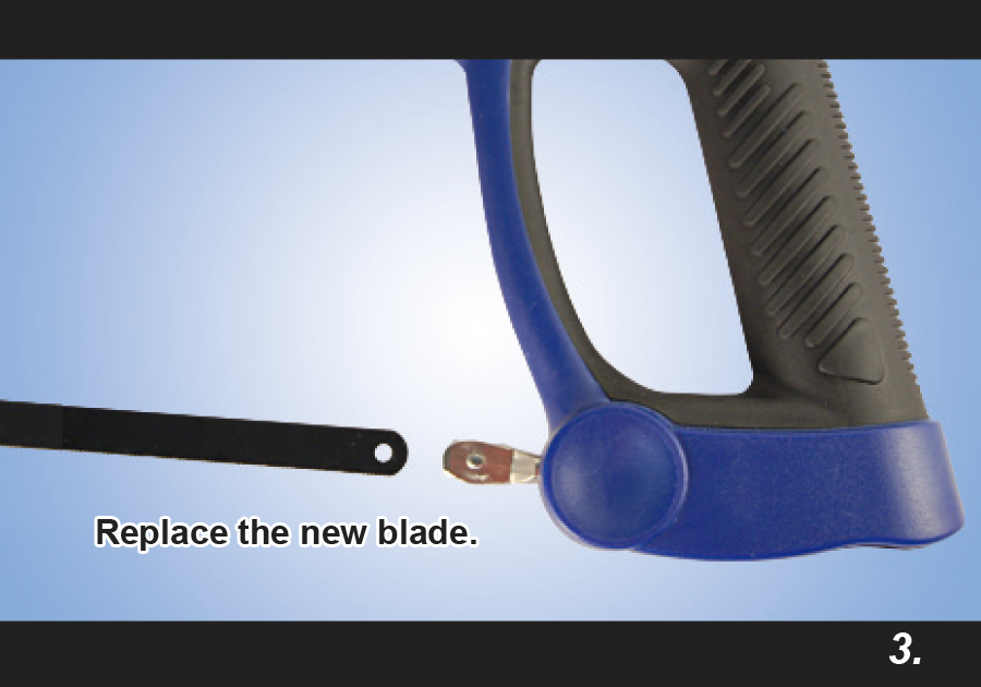 Khung cưa sắt cầm tay Kingtony 300mm 7921-12 bản màu xanh