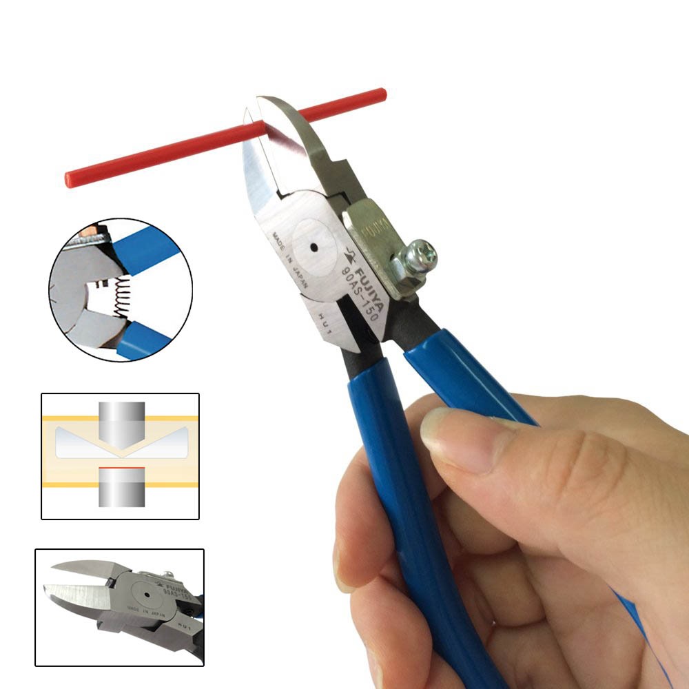 Kìm cắt cổng phun keo nhựa lưỡi bằng Fujiya 150mm 90AS-150