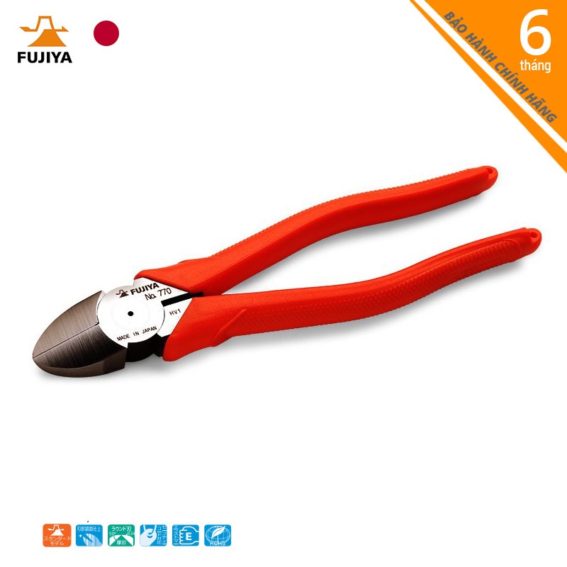 Kìm cắt kỹ thuật lưỡi tròn Fujiya 770-200 và 770-175