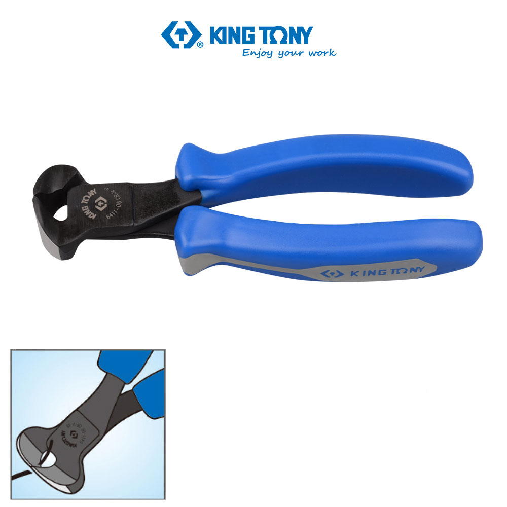 Kìm cắt lưỡi bằng Kingtony 6411-06 163mm