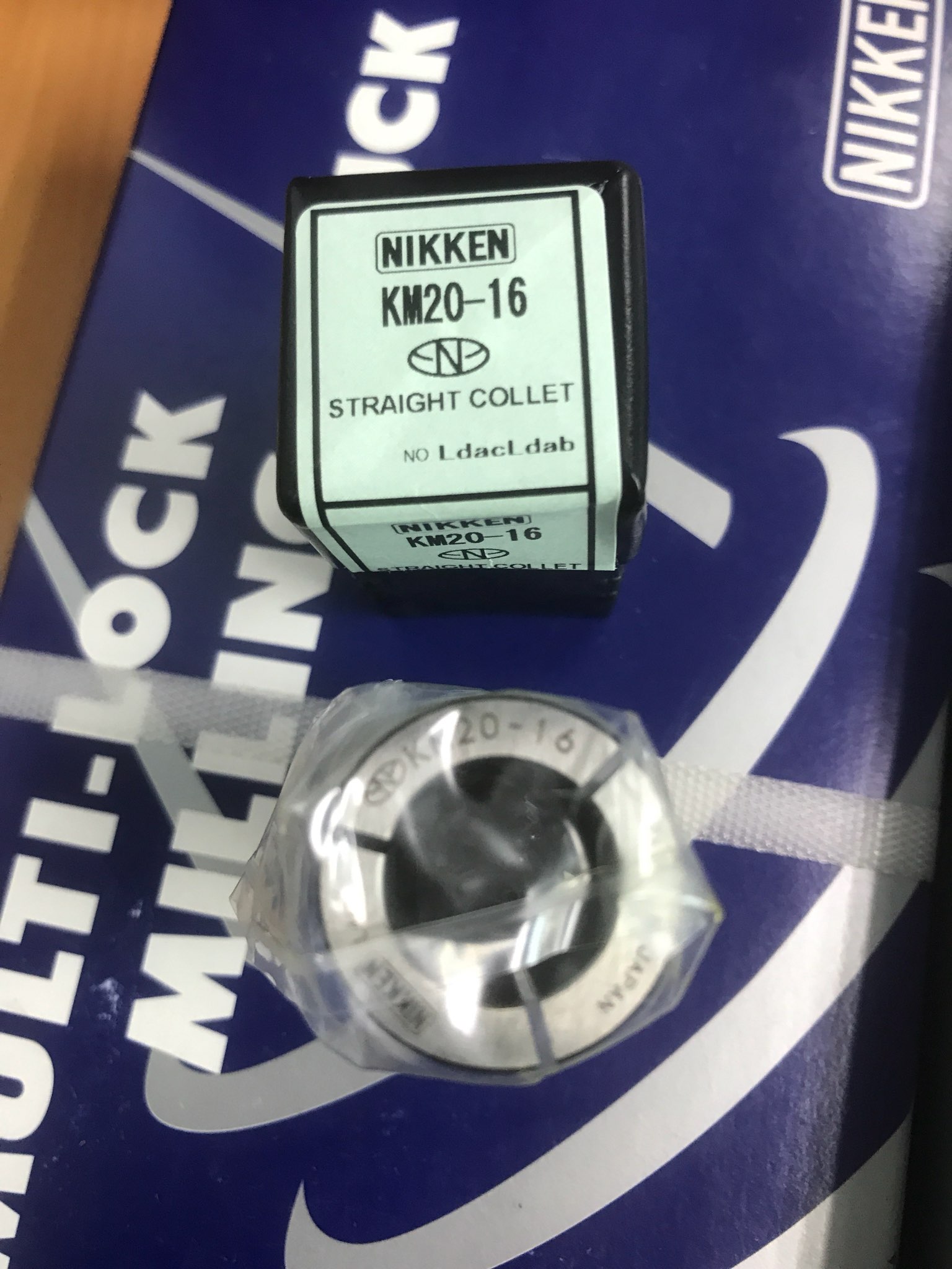 KM20 Collet Nikken, kẹp dao đường kính D6, 8, 10, 12, 16