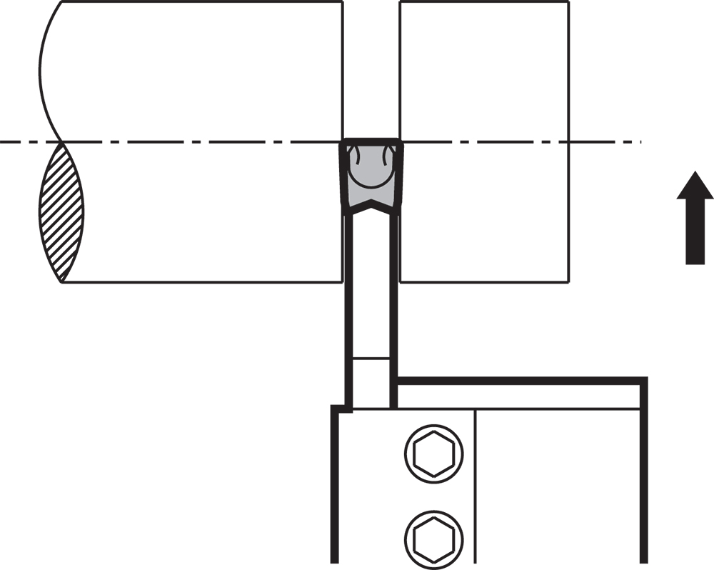 Thân dao tiện cắt đứt Kyocera KTKBR 329S