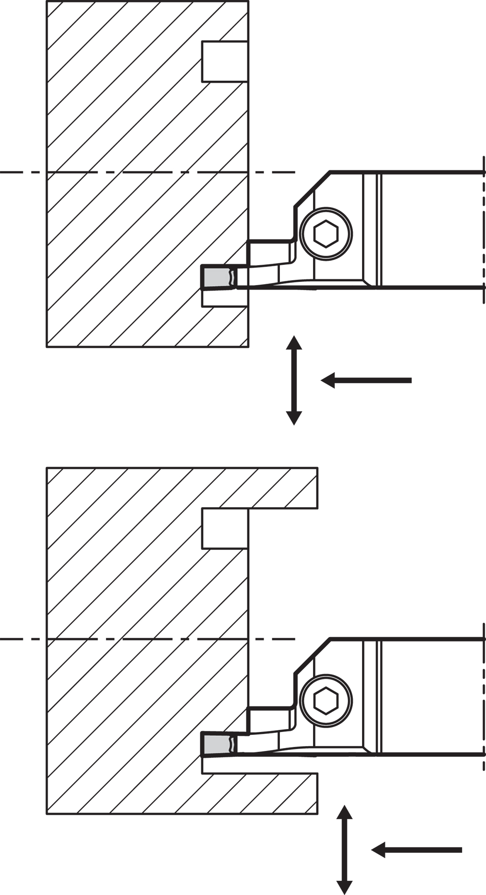 Cán Dao Tiện Rãnh Mặt Đầu KYOCERA KGDFR 2020K1103BZ