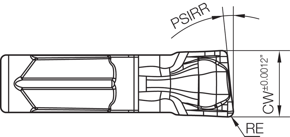 Lưỡi Dao Tiện Rãnh+Cắt KYOCERA PKM40R-030PM-6D-PR1625 phủ PVD CARBIDE