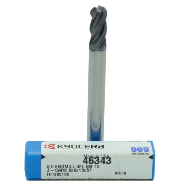 Dao Phay Cầu 4 me Phi 6 KYOCERA SGS Z-CARB KSP46343