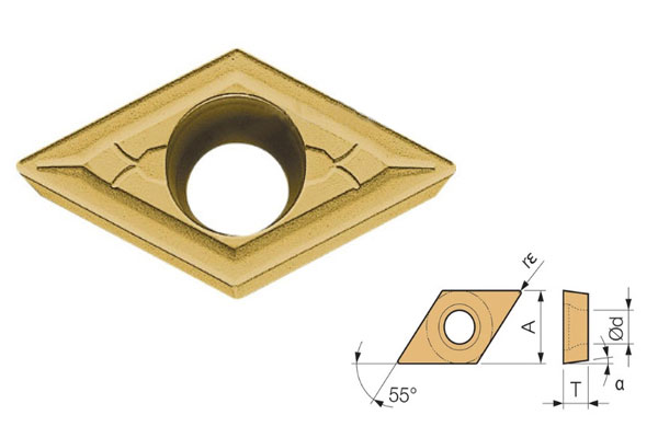 Mảnh dao tiện KYOCERA DCMT11T3, DCGT11T3, DCET11T3