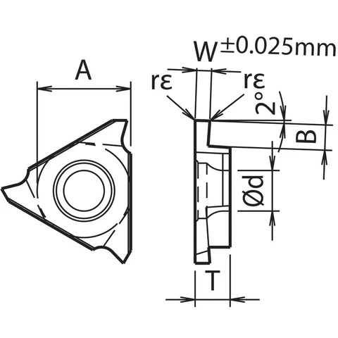 Mảnh dao tiện KYOCERA GBA43R..