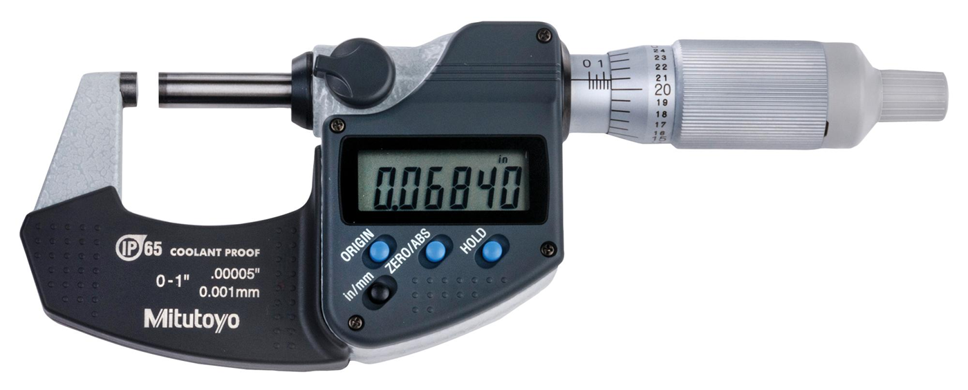 Mitutoyo 293-344-30 Panme điện tử đo ngoài (0-25mm/0-1'')